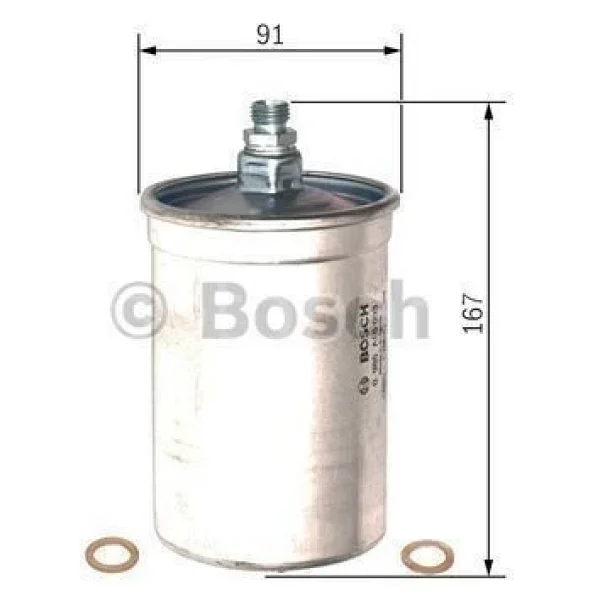Bosch Mercedes-Benz 190 E 2.0 09.1986 - 09.1993 Benzin Filtresi - Görsel 2