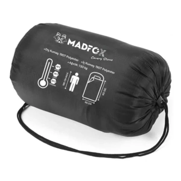 Madfox Cavery Stone -10°c Antrasit Uyku Tulumu - Görsel 4