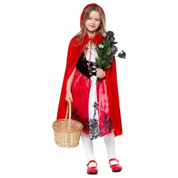 Kırmızı Başlıklı Kız Şapkalı Pelerin 90 Cm - Görsel 3
