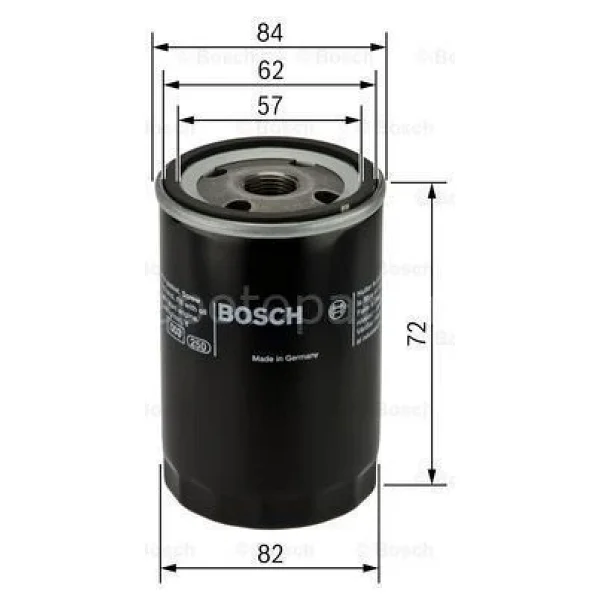 Mıtsubıshı Colt 1.5 11.1995 - 05.2000 Bosch Yağ Filtresi Filitre - Görsel 4