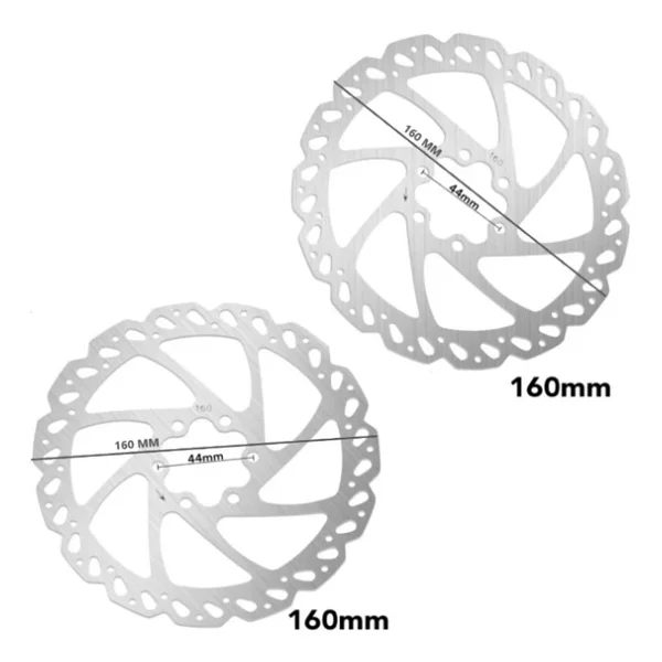 Hsgl Bisiklet İkili Disk Fren Rotor 160 Mm 6 Vidalı 2 Adet Rotor Bisiklet Fren Sistemleri - Görsel 3
