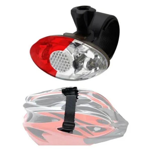 Hsgl Bisiklet Scooter Spor Ve Kask İcin Mavi Kırmızı Çakarlı Işık - Görsel 3
