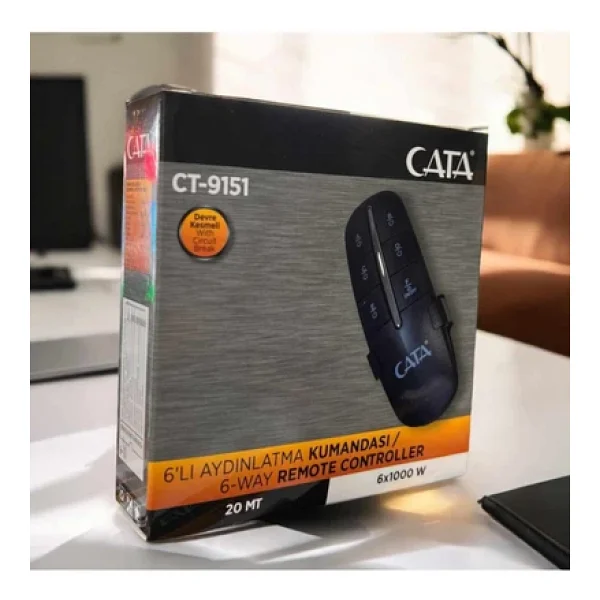 Cata 6 Lı Kanal Avize Kumandası 6x1000 W Ct-9151 - Görsel 5