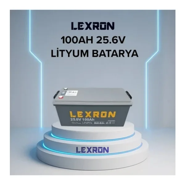 Lexron 100 Ah 25.6 V Lityum Akü - Görsel 5