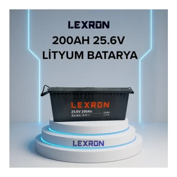 Lexron 200 Ah 25.6 V Lityum Akü - Görsel 7