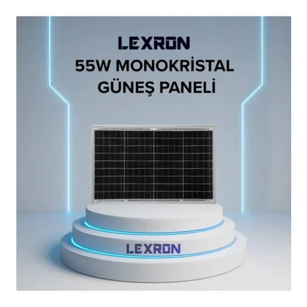 Lexron 55 W Monokristal Güneş Paneli - Görsel 3