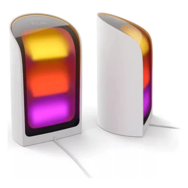 Philips Hue Play Flare 8720169385931 İkili Paket Beyaz Akıllı Masa Lambası - Görsel 5