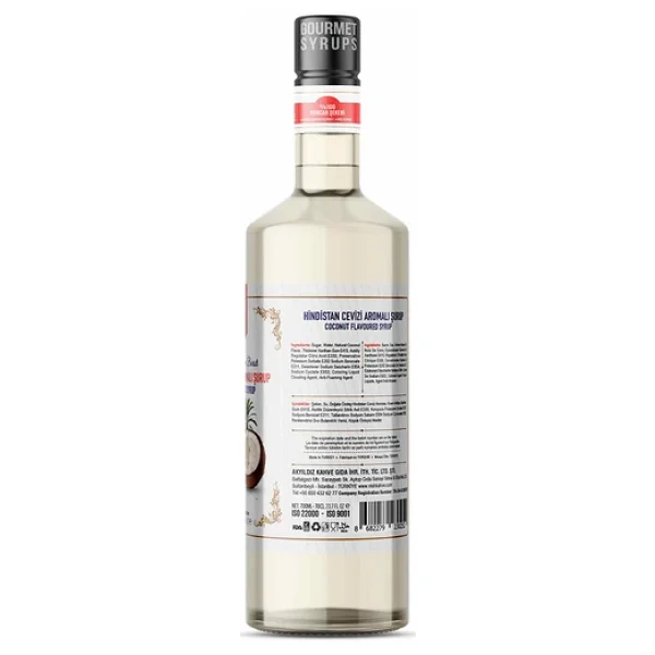 Nish Hindistan Cevizi Aromalı İçecek Şurubu 700 Ml - Görsel 4