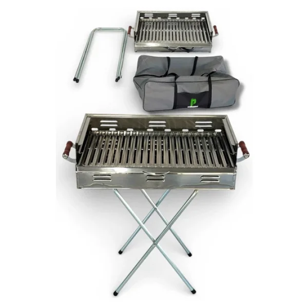 Pratikoutdoor 60x35 Cm Katlanır Kömürlü Mangal - Görsel 8