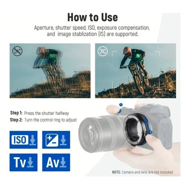 Neewer Ef-Eosr Canon Ef - Rf Af Lens Adaptörü - Görsel 5