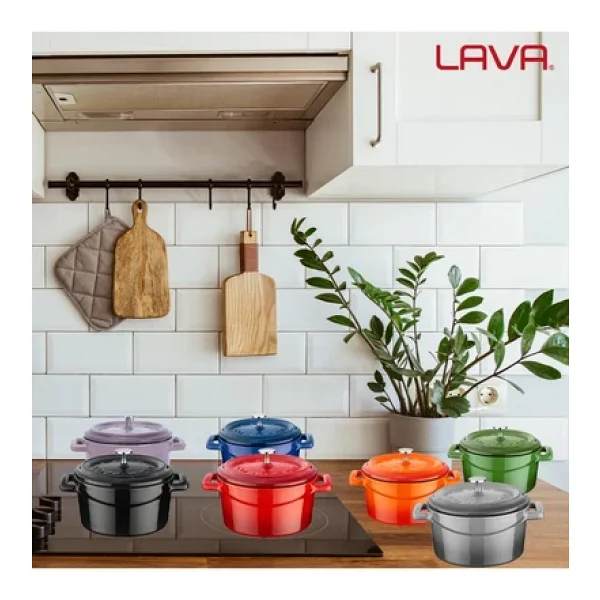 Lava Trendy 10 Cm Mini Döküm Tencere - Görsel 7