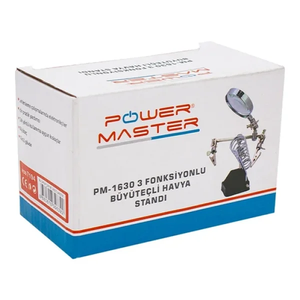 Powermaster Pm-1630 3 Konumlu Büyüteçli Havya Standı - Görsel 5