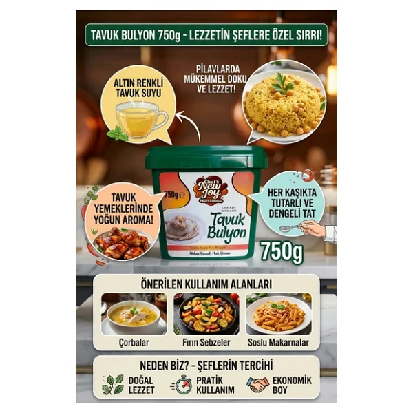 Tavuk Bulyon 750 Gr Tavuk Suyu Toz - Görsel 5