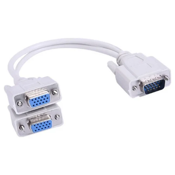 Vga To 2 Vga Çoğaltıcı Çoklayıcı Y Kablo - Görsel 2