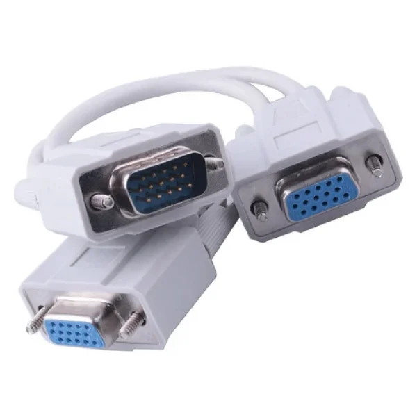 Vga To 2 Vga Çoğaltıcı Çoklayıcı Y Kablo - Görsel 3