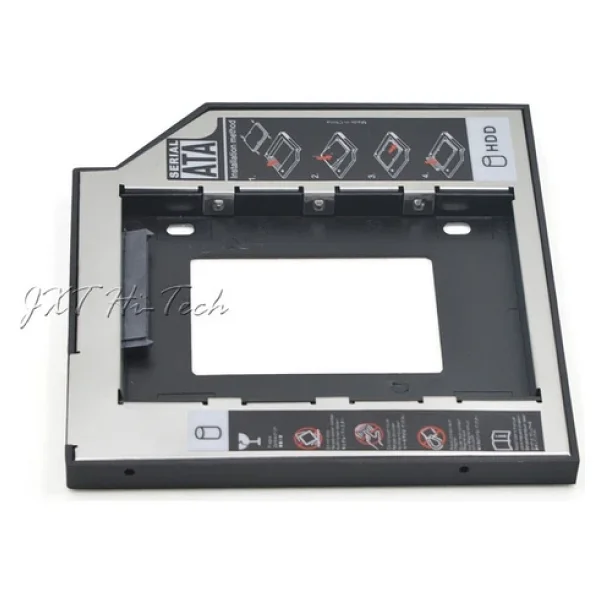DVD Kızak Extra Sata 9.5mm HDD SSD Hardisk Yuva Kutu Caddy - Görsel 4
