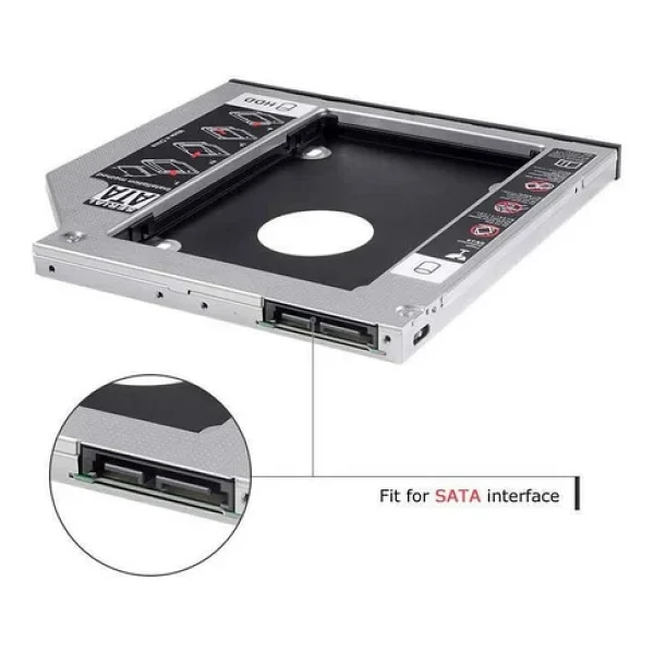 HDD Caddy 9.5mm 2.5" Sata 2nd HDD Caddy - Görsel 5