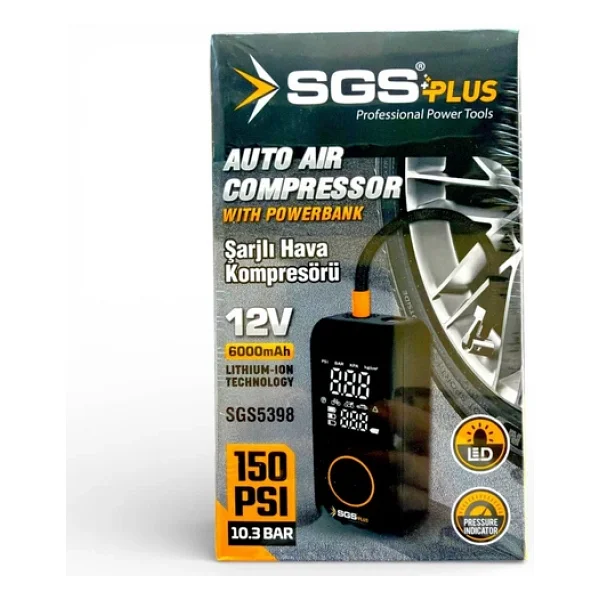 Sgs 5398 12 V 150 Psı Şarjlı Araç Kompresörü - Görsel 6