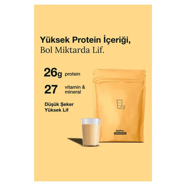 Bahs 600 Gr Karamel Latte Aromalı Öğün Tozu - Görsel 7