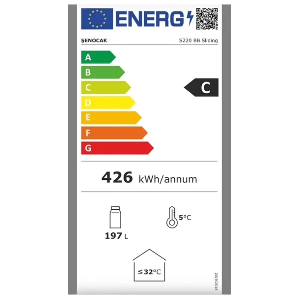 Şenocak S 210 Bb Td Bar Tipi Şişe Soğutucu, Çarpma 2 Kapılı - Görsel 5