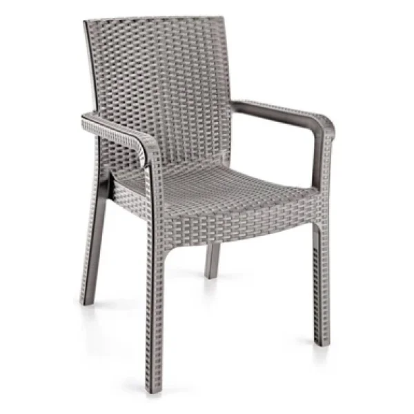 Holiday Markiz Rattan Koltuk Çöl Gri 6'lı Set - Görsel 2