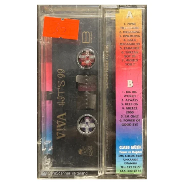 (Plak Değildir Kaset Tir) Viva Hit's 99 Kaset - Görsel 4