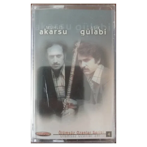 (Plak Değildir Kaset Tir) Muhlis Akarsu Aşık Gülabi Ölümsüz Ozanlar Serisi Açılmamış Jelatininde Kaset - Görsel 3