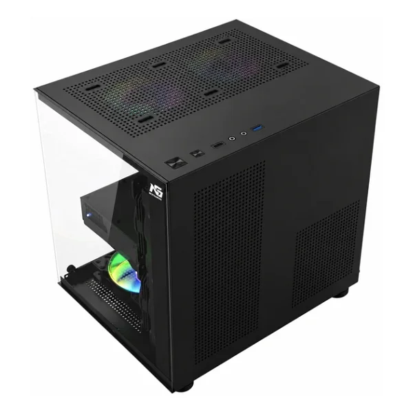 Next Gaming Orion Cube 3X RGB Fanlı Siyah Micro ATX Oyuncu Kasası - Görsel 4