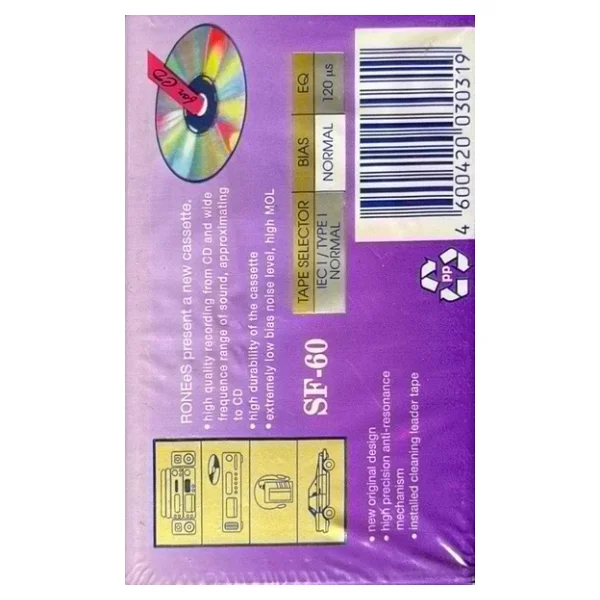 (Plak Değildir Kaset Tir) Kaset Roneses Boş Kaset Açılmamış Ambalajında Kaset - Görsel 4