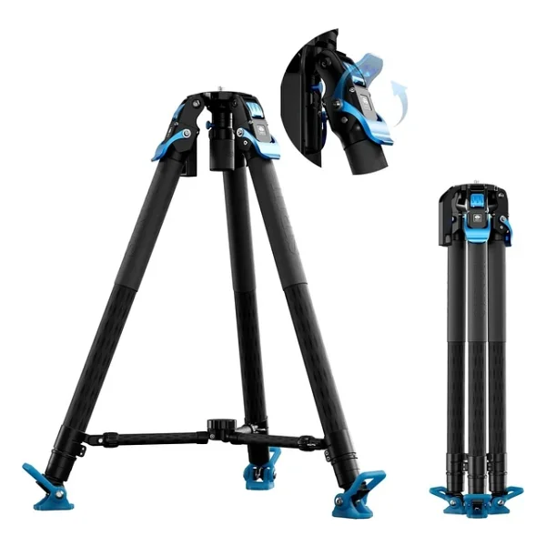 Sirui Svt75 Pro Rapid Karbon Fiber Video Tripod Kiti (Svh15 Kafa İle) - Görsel 7