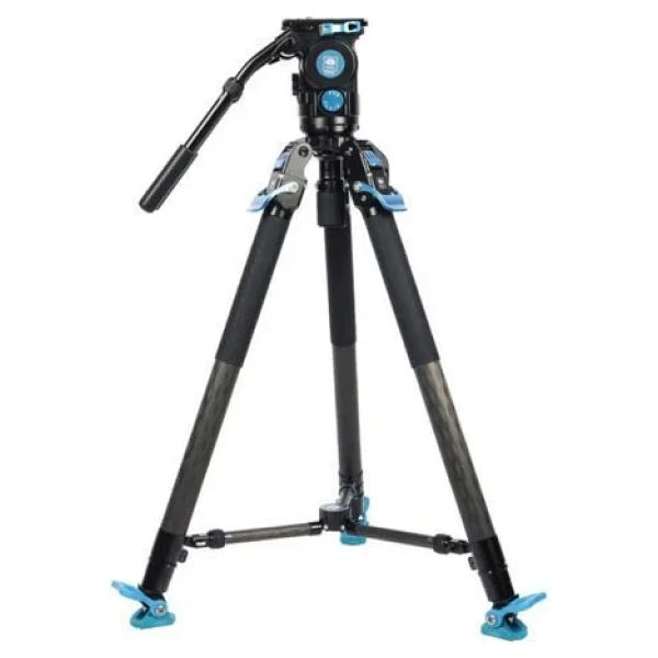 Sirui Svt75 Pro Rapid Karbon Fiber Video Tripod Kiti (Svh15 Kafa İle) - Görsel 3