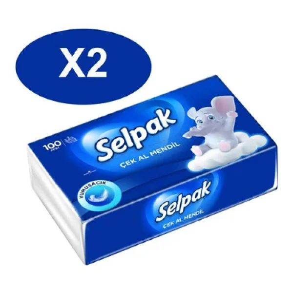 Selpak 100'lü 2 Adet Çek-Al Mendil - Görsel 4