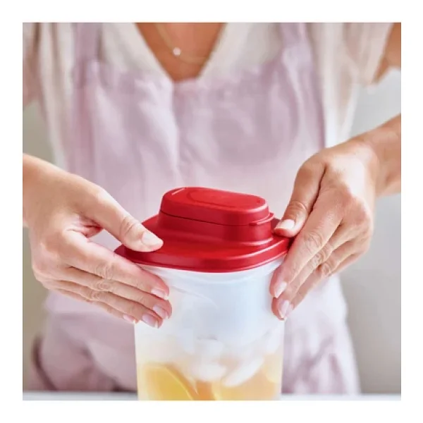 Tupperware Çok Amaçlı Sürahi 2l Yeni Kırmızı Kapak - Görsel 5
