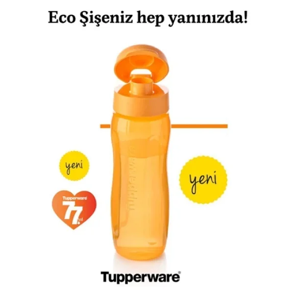 Tupperware Eco Slim Şişe 500 Ml Suluk - Görsel 5