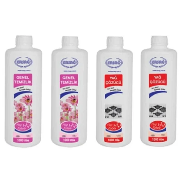 Ersağ Genel Temizlik X 2 Adet + Yağ Çöz X 2 Adet X 1000 Ml. Ücretsiz Kargo - Görsel 3