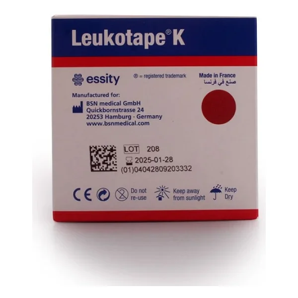 Leukotape K 5cm X 5m Bsn Kinesiotape Kırmızı - Görsel 5