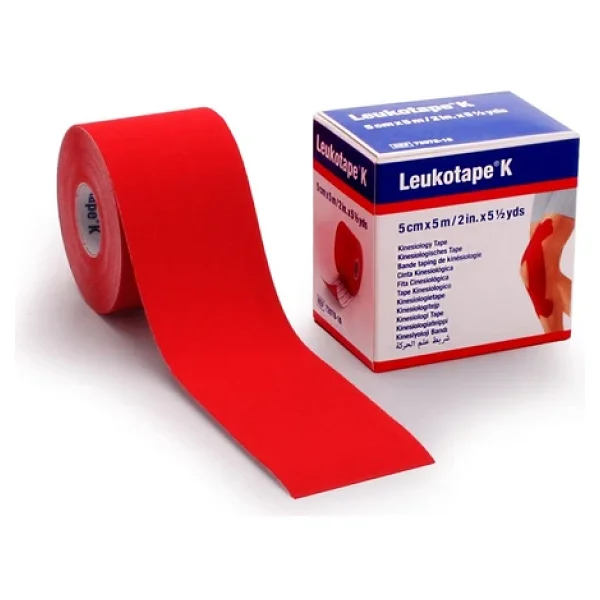 Leukotape K 5cm X 5m Bsn Kinesiotape Kırmızı - Görsel 3