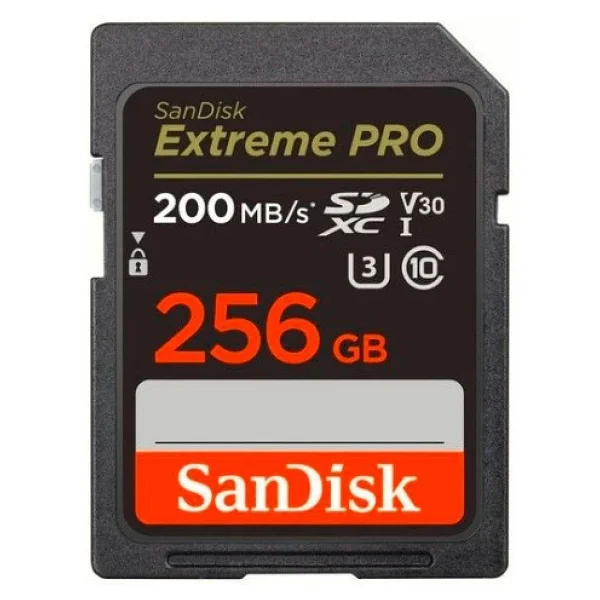 Sandisk 256gb 200mb/S Extreme Pro V30 Sdxc Hafıza Kartı - Görsel 3