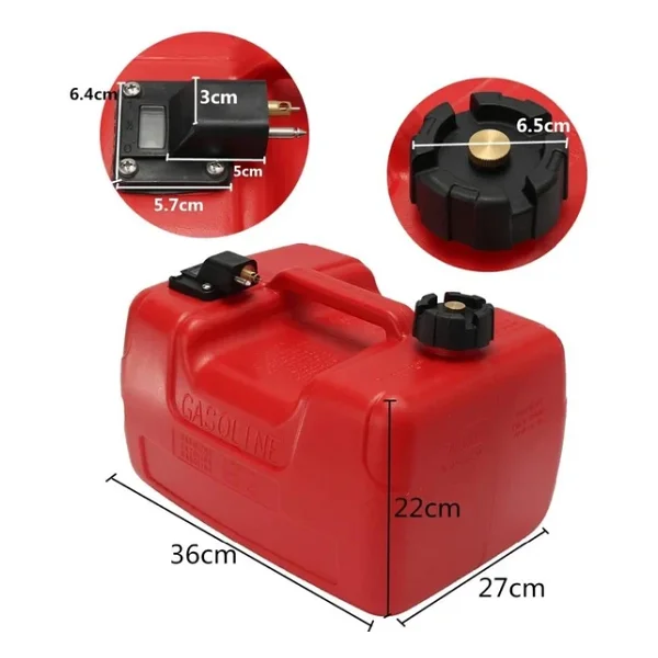 Tomking Tk098-Tkf15 Deniz Motoru Benzin Deposu 12 Lt - Görsel 4