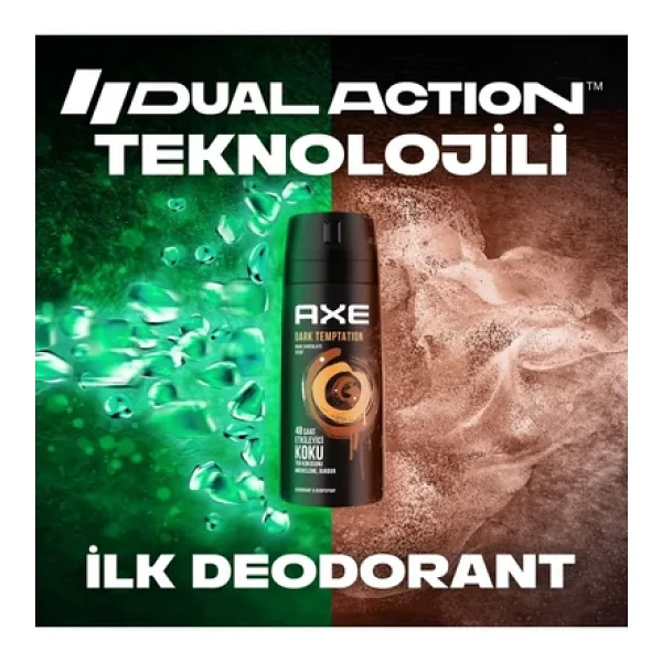 Axe Dark Temptation 150 Ml 6 Adet Erkek Deodorant - Görsel 7