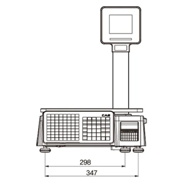 Cas Cl3000 15kg 202dpi Direkt Termal Ethernet Lcd Ekran Boyunlu Barkodlu Terazi - Görsel 3