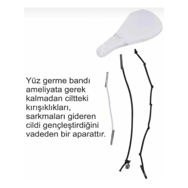 40'lı Yüz Germe Bandı Yüz,Boyun,Çene,Kaş Germe Bandı 40 Adet İpli Çekme - Görsel 7