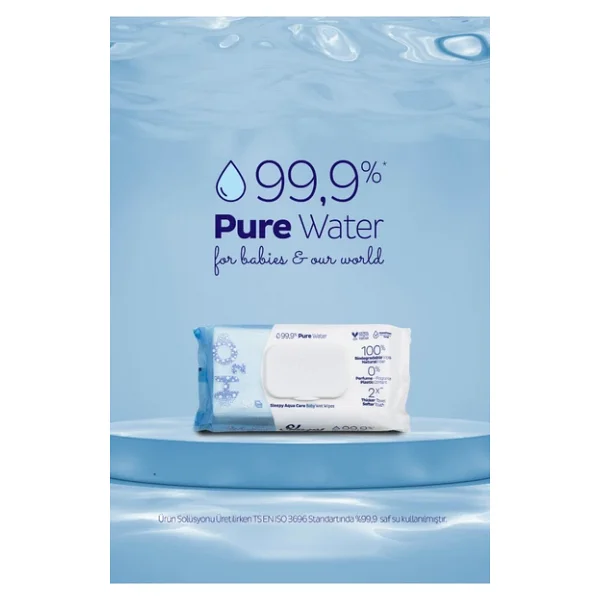 Sleepy Aquacare H2o Yenidoğan 50 Yaprak 4'lü Paket Islak Mendil - Görsel 6