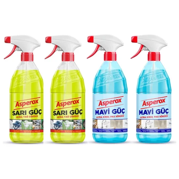 Asperox Sarı Güç + Mavi Güç Sprey 4 X 1 Lt - Görsel 3