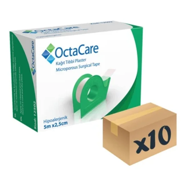 Medikaltec Kağıt Tıbbi Plaster 10 Adet 5m X 2,5cm - Görsel 3