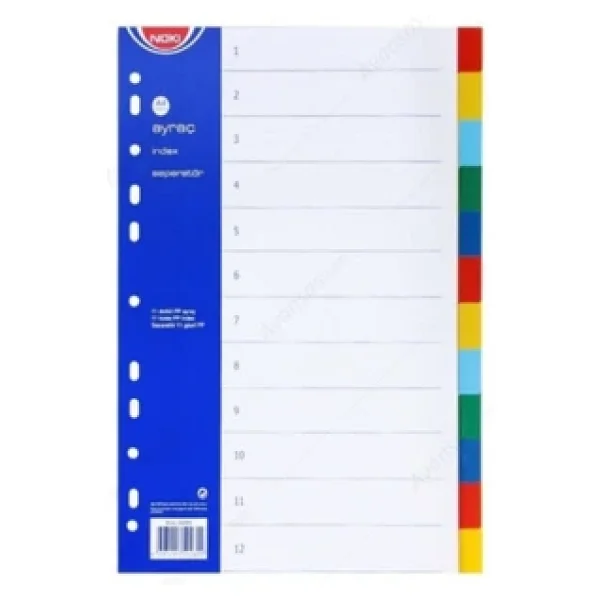 Noki 59126 A4 12 Renk Plastik Seperatör - Görsel 5