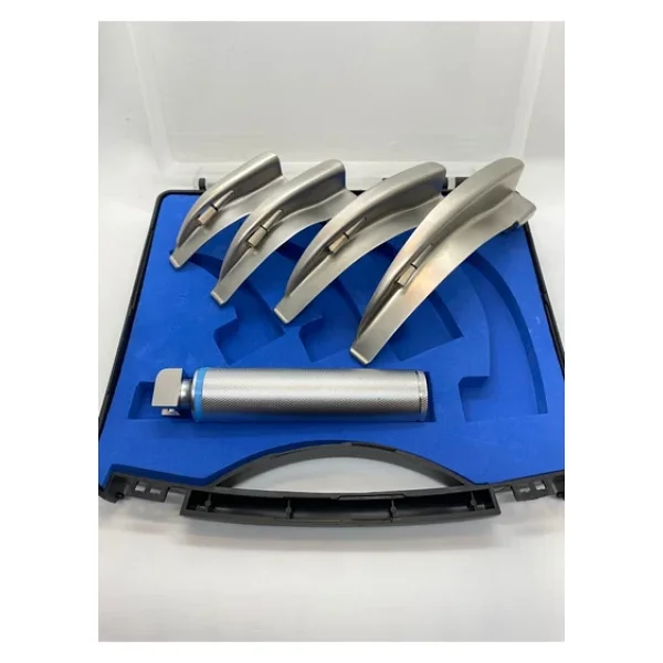 Medıterıan Lambalı Yetişkin Laringoskop Set 4 Blade Macintosh(Eğri) - Görsel 2