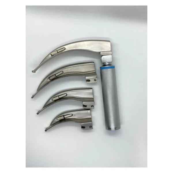 Medıterıan Lambalı Yetişkin Laringoskop Set 4 Blade Macintosh(Eğri) - Görsel 3
