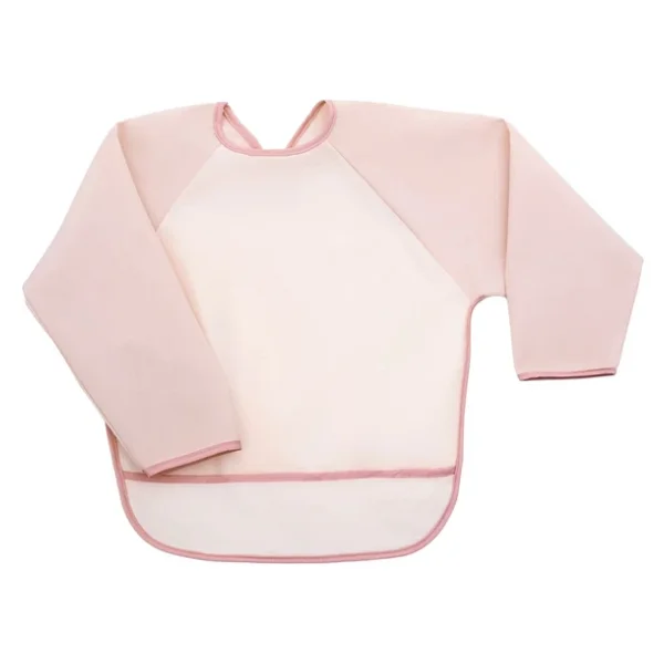 Miniboni Uzun Kollu Pink Bebek Önlüğü - Görsel 3