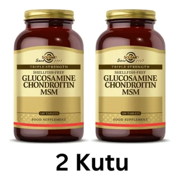 Solgar Glucosamine Chondroitin MSM 120 Tablet 2'li - Görsel 3